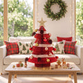 Folding Paper Tabletop Tree, 47cm, Red