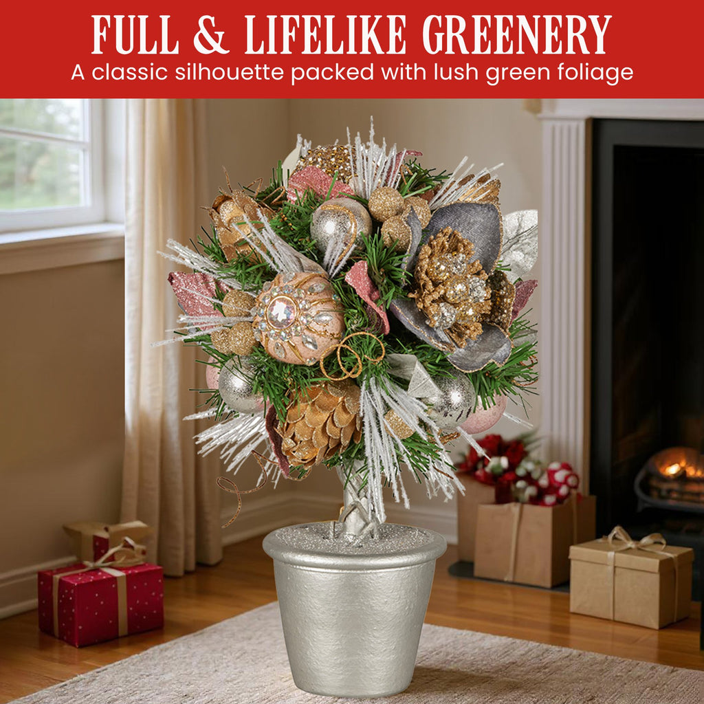 Jewelled Tabletop Topiary Tree, 36cm