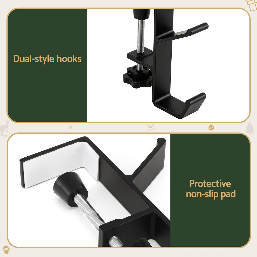 No-Drill Stocking and Garland Hooks, Set of 4