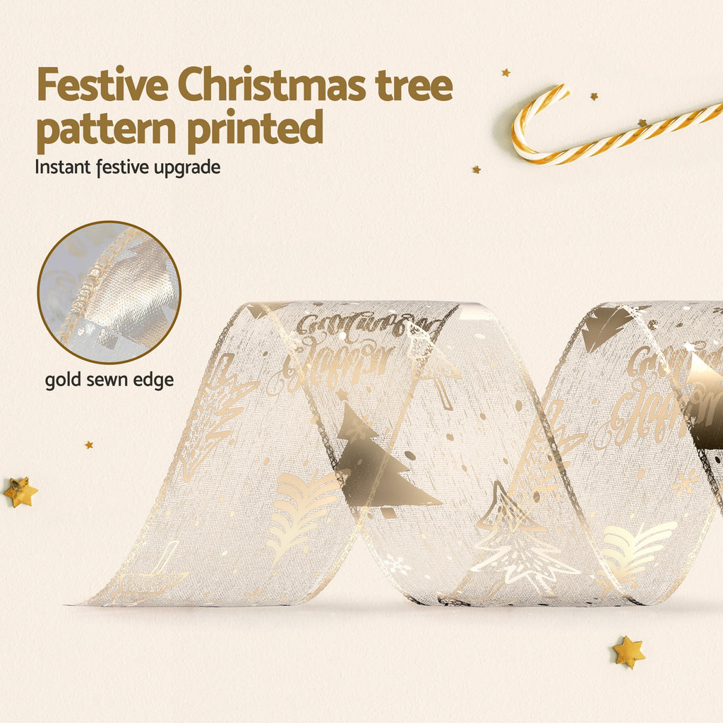 Ribbon and Bauble Tree Decorating Set, 34 Pieces