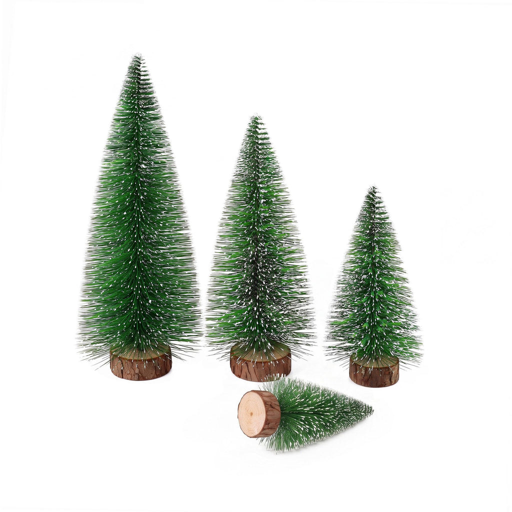Frosted Mini Tree Table Set, 4 Pieces