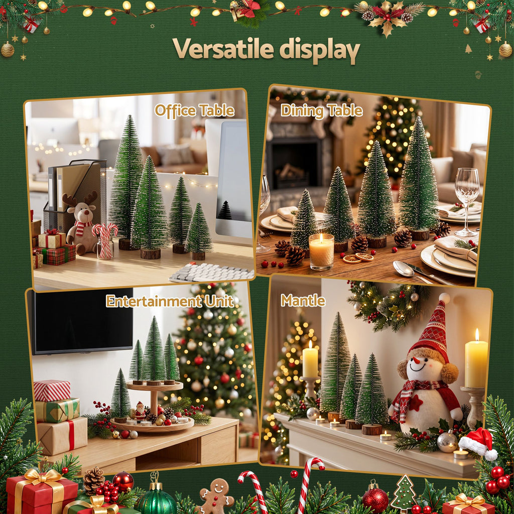 Frosted Mini Tree Table Set, 4 Pieces