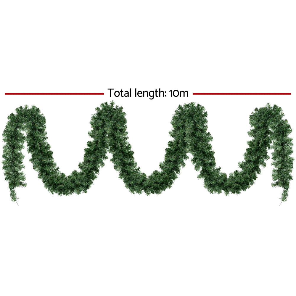 Pre-Lit Christmas Garland, 10m, 700 Tips