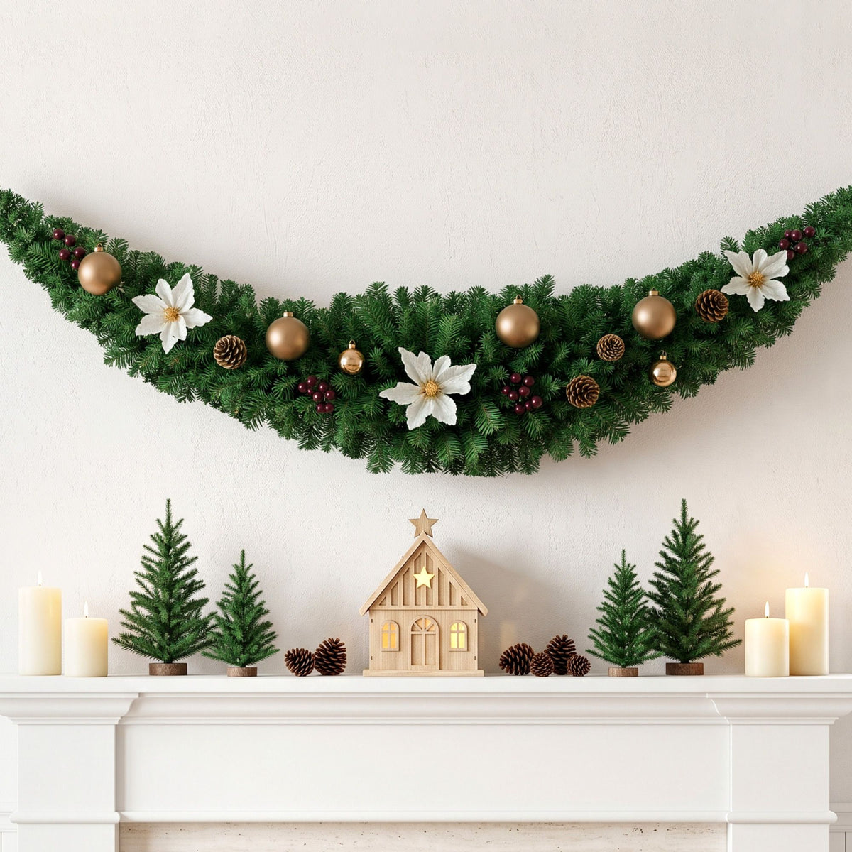 Lush Green Christmas Garland, 1.8m