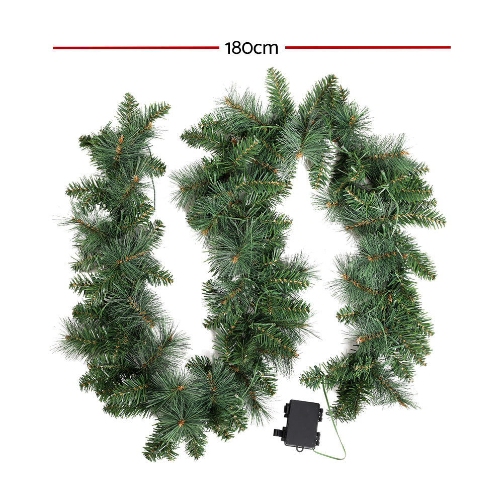 Pre-Lit Christmas Garland, 1.8m