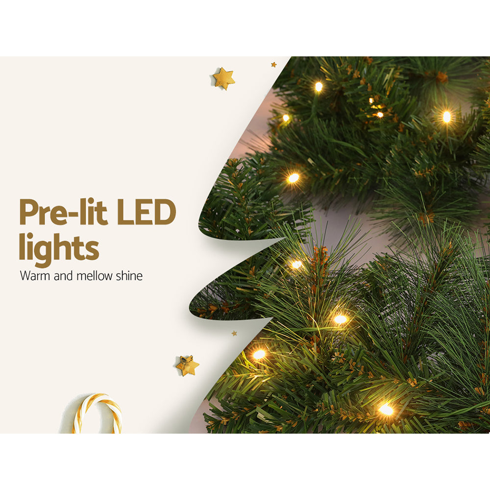 Pre-Lit Christmas Garland, 1.8m