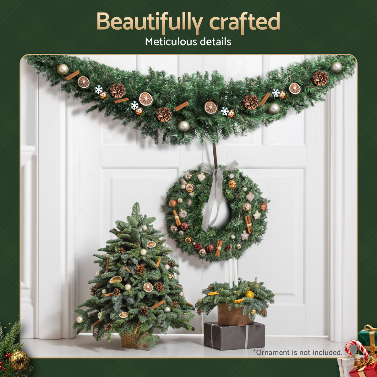 Lush Green Christmas Garland, 2.1m