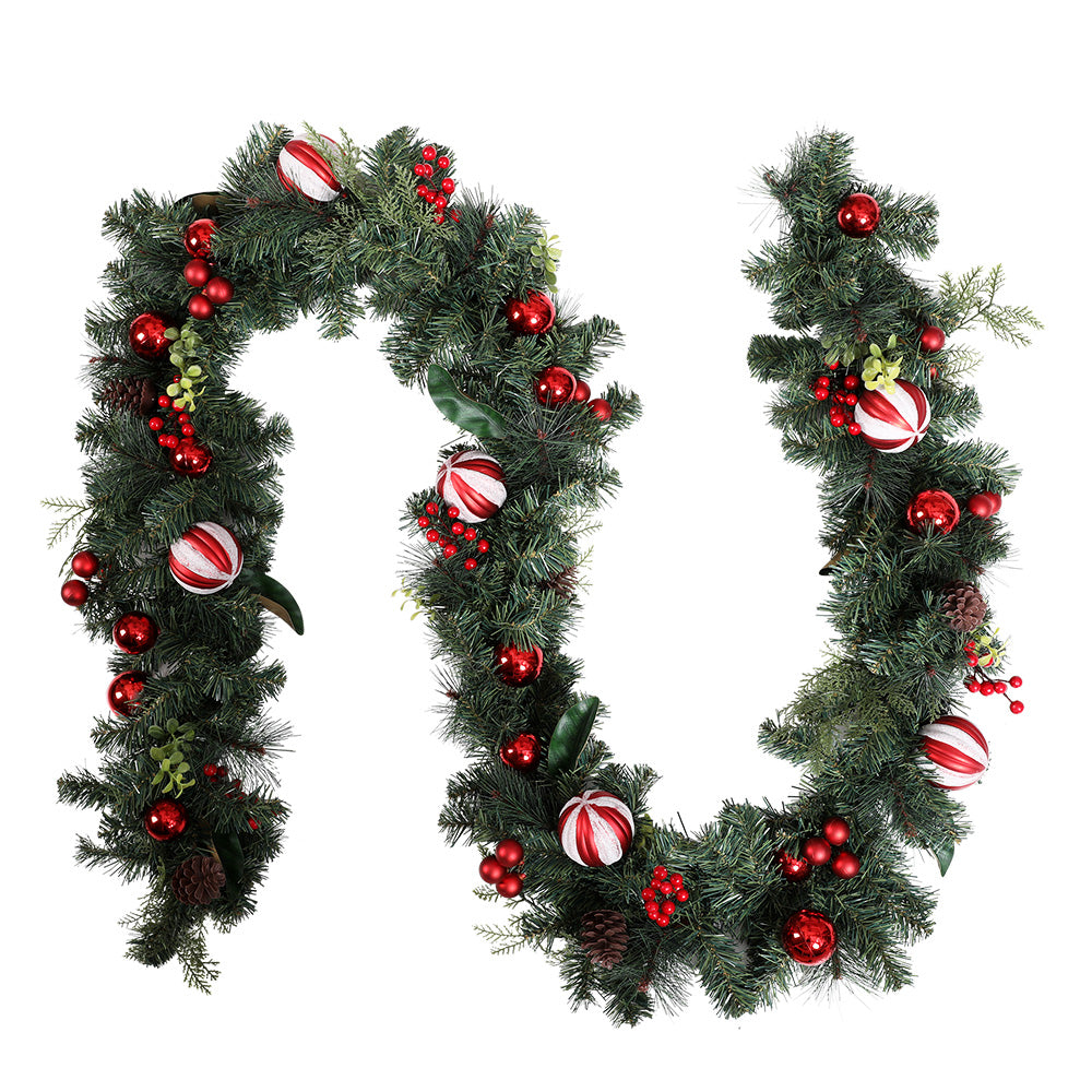 Berry and Bauble Christmas Garland, 2.7m