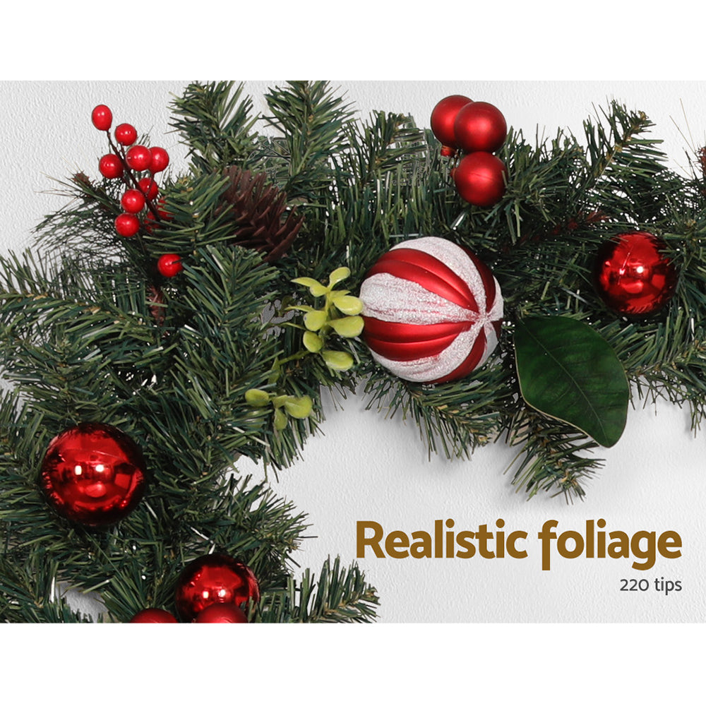 Berry and Bauble Christmas Garland, 2.7m