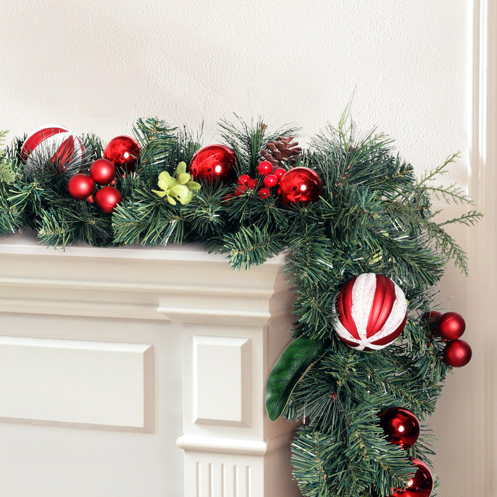Berry and Bauble Christmas Garland, 2.7m