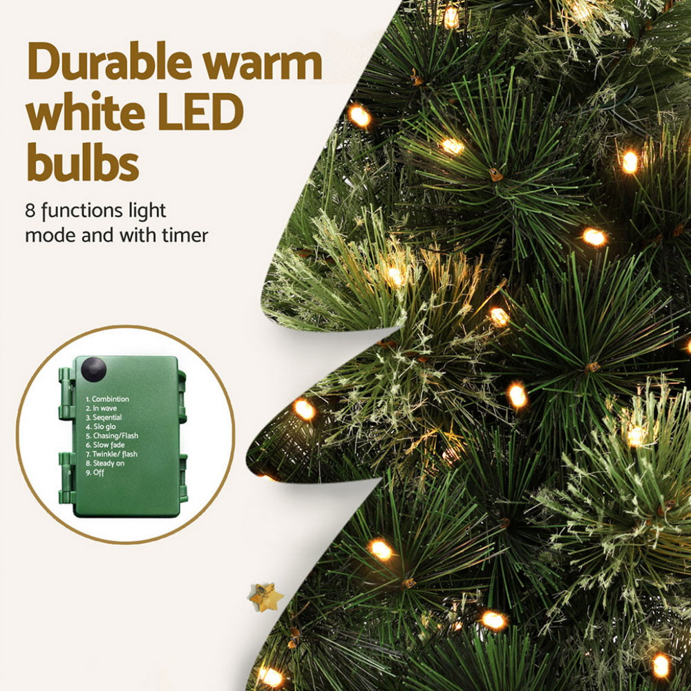 Mini Pre-Lit Tabletop Tree, 60cm, with Timer