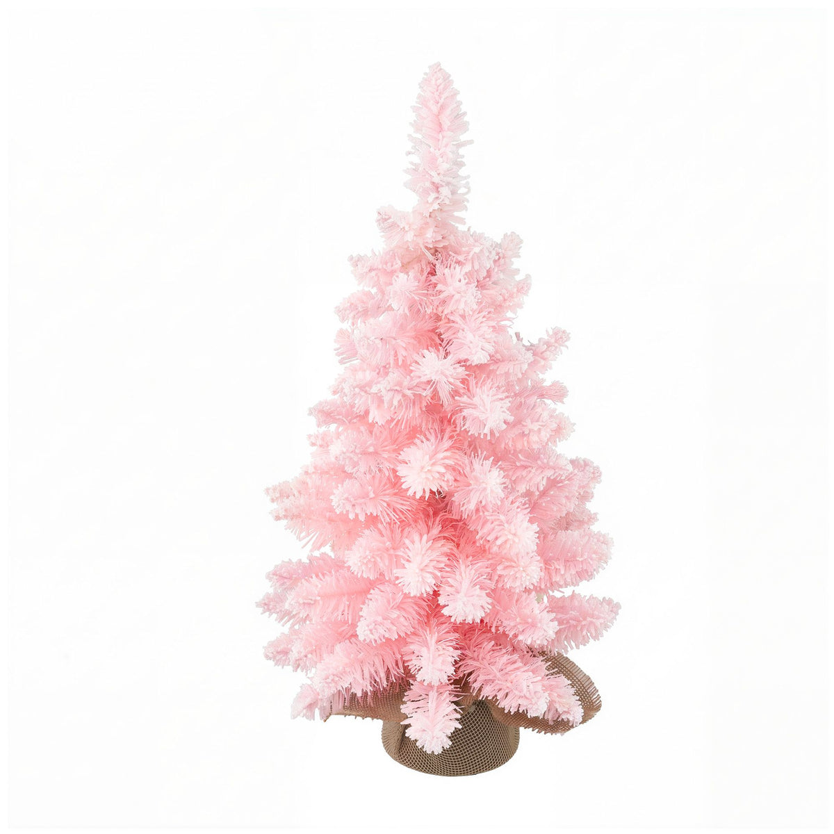 Flocked Pink Tabletop Tree, 60cm