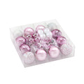 Blush Pink Bauble and Ornament Set, 33 Pieces