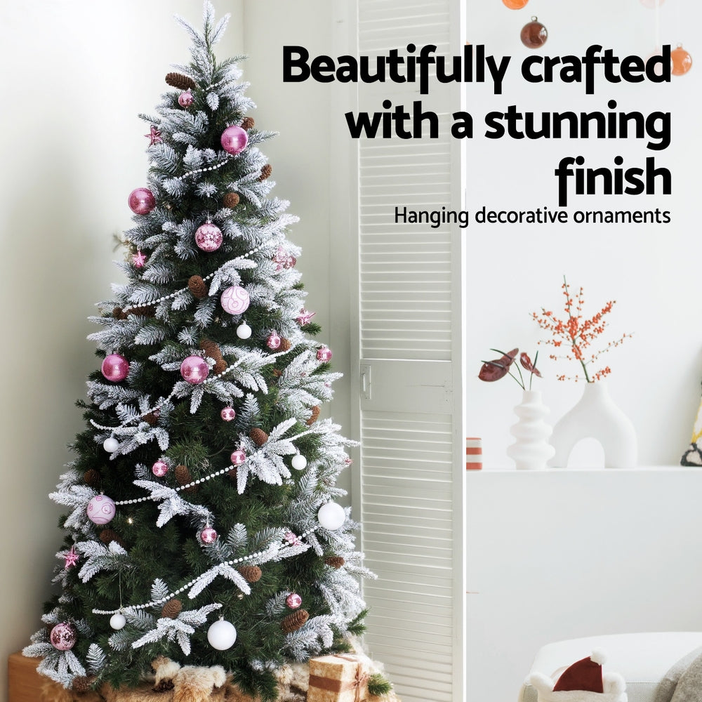 Blush Pink Bauble and Ornament Set, 33 Pieces