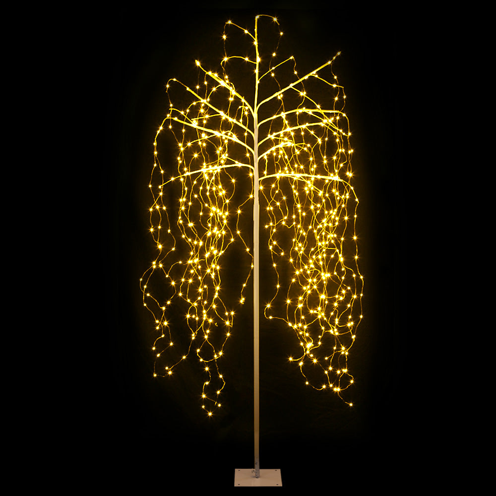 Solar Sparkle Christmas Tree, 2.1m, 600 LEDs