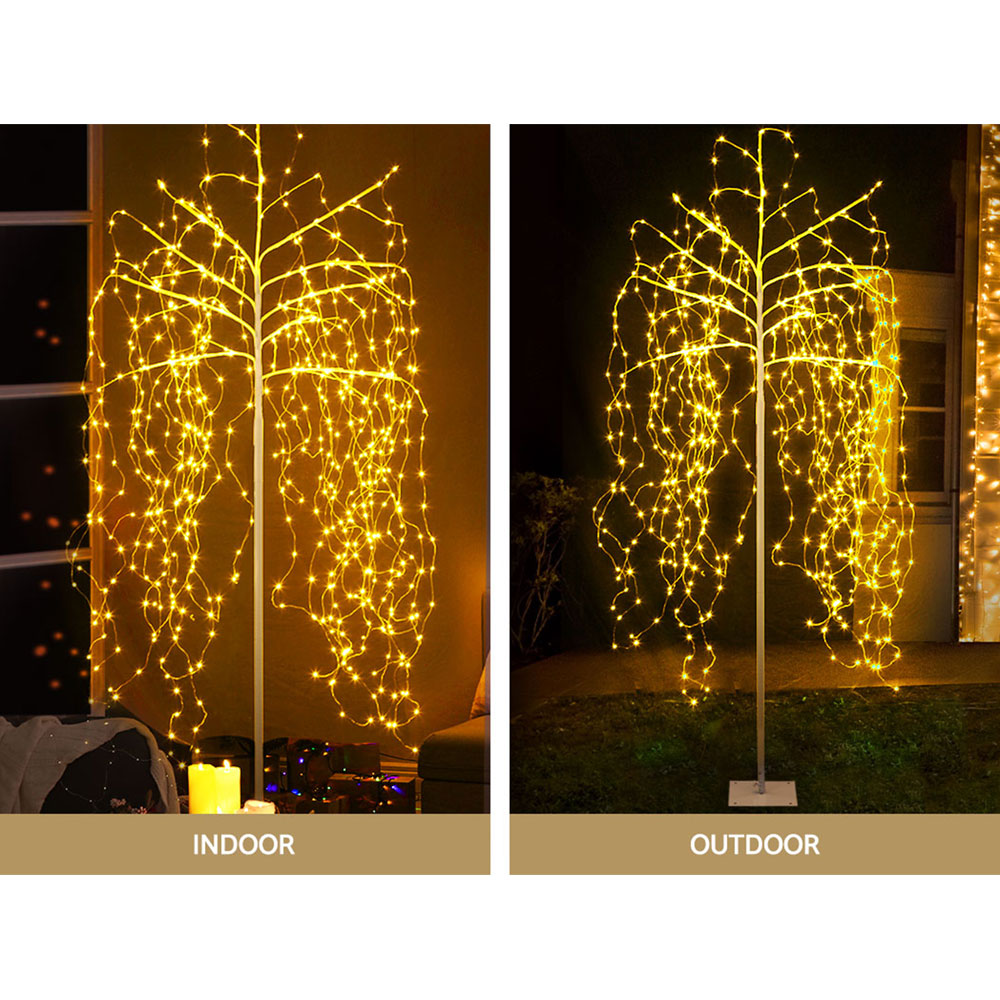 Solar Sparkle Christmas Tree, 2.1m, 600 LEDs