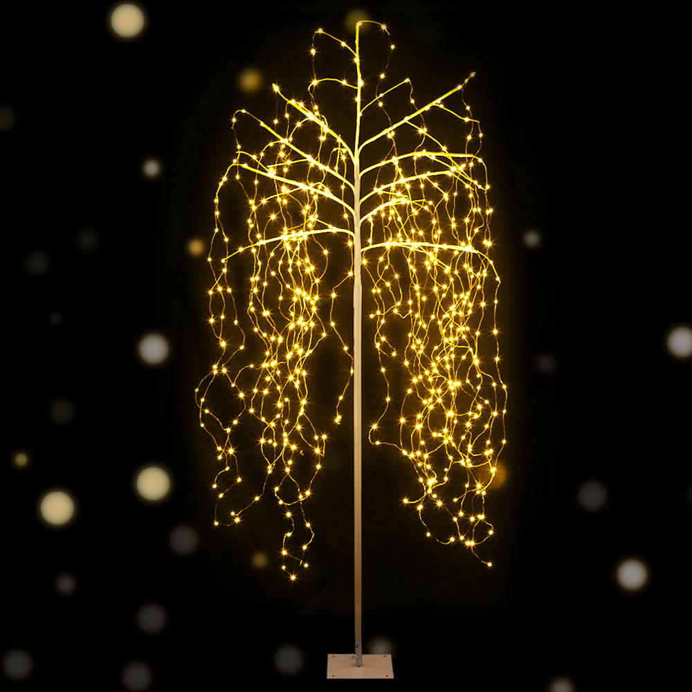 Solar Sparkle Christmas Tree, 2.1m, 600 LEDs