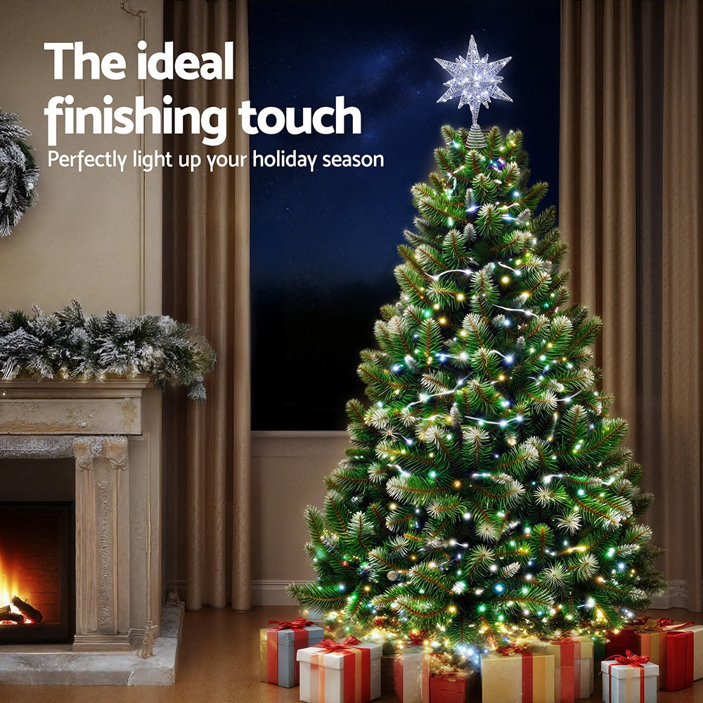 3D LED Star Tree Topper with Timer