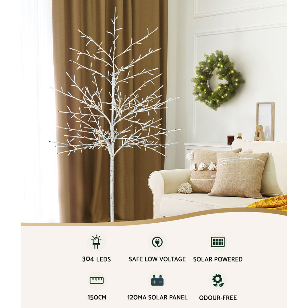 Solar Twig Christmas Tree, 1.5m, 304 LEDs