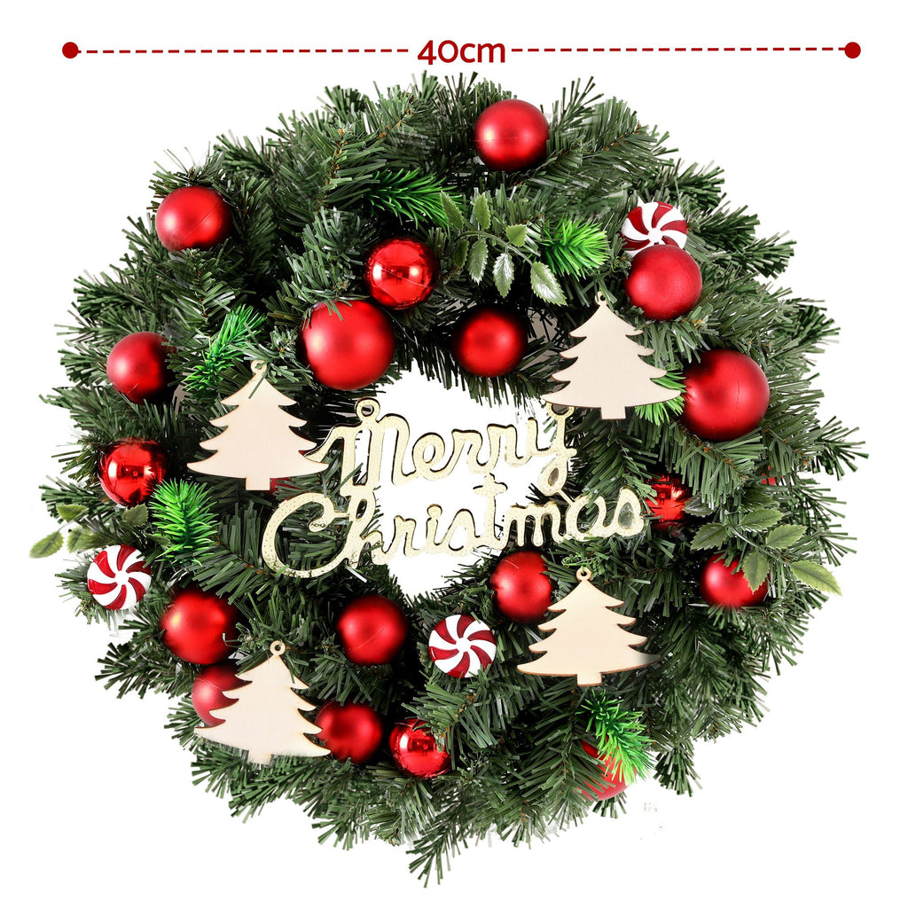 Candy Bauble Christmas Wreath, 40cm