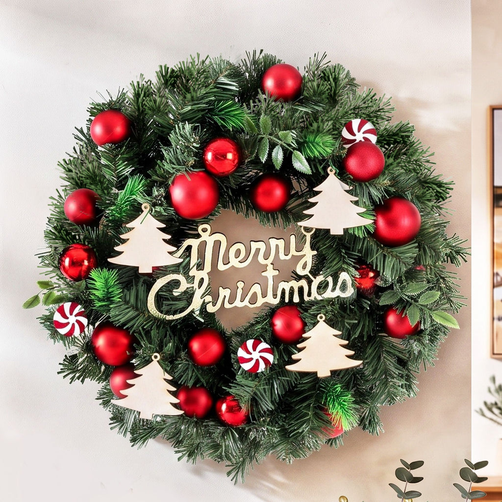 Candy Bauble Christmas Wreath, 40cm