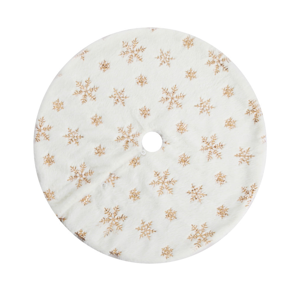 Snowflake Christmas Tree Skirt, 90cm