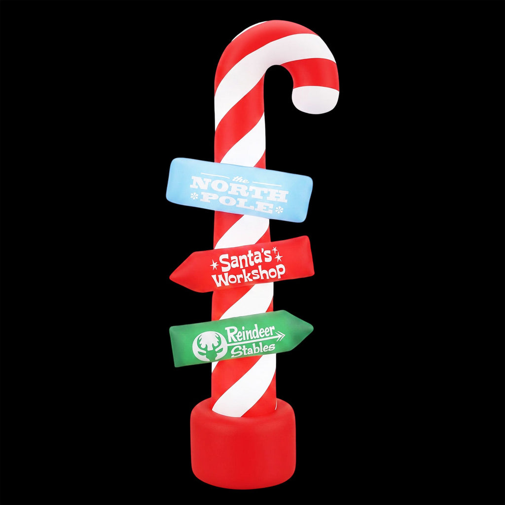 Inflatable Candy Cane Pole, 2.4m