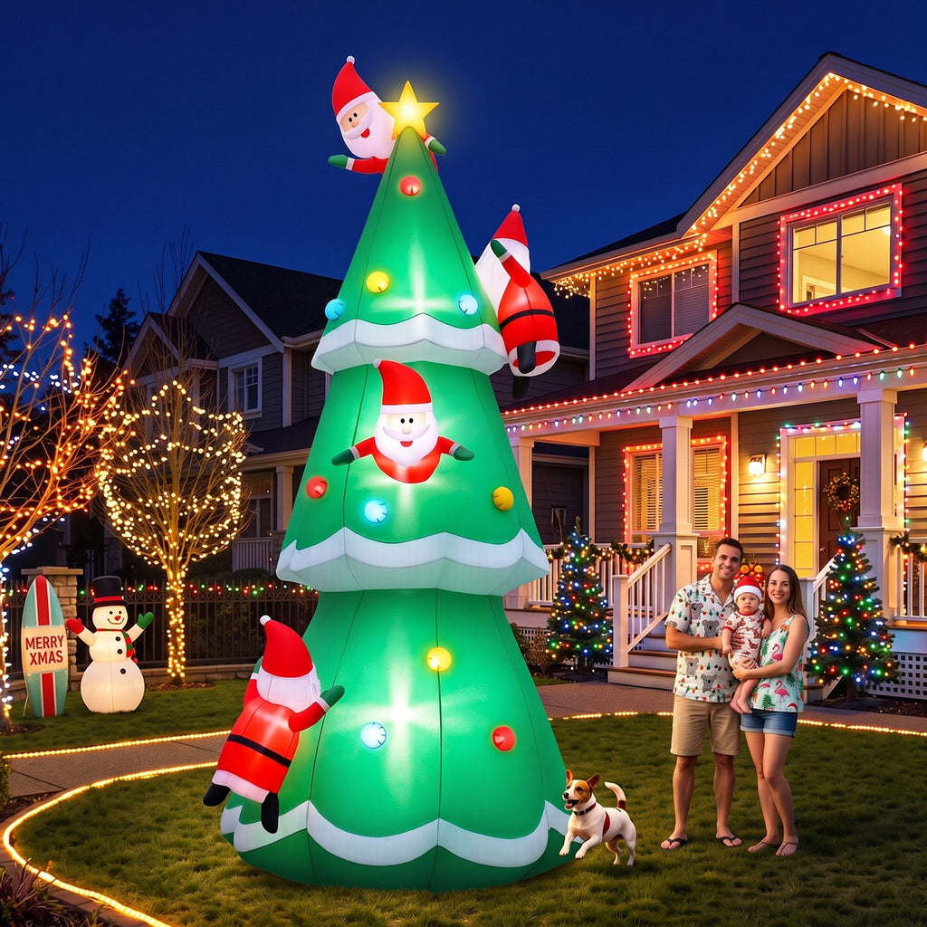 Giant Inflatable Santa Christmas Tree, 5m