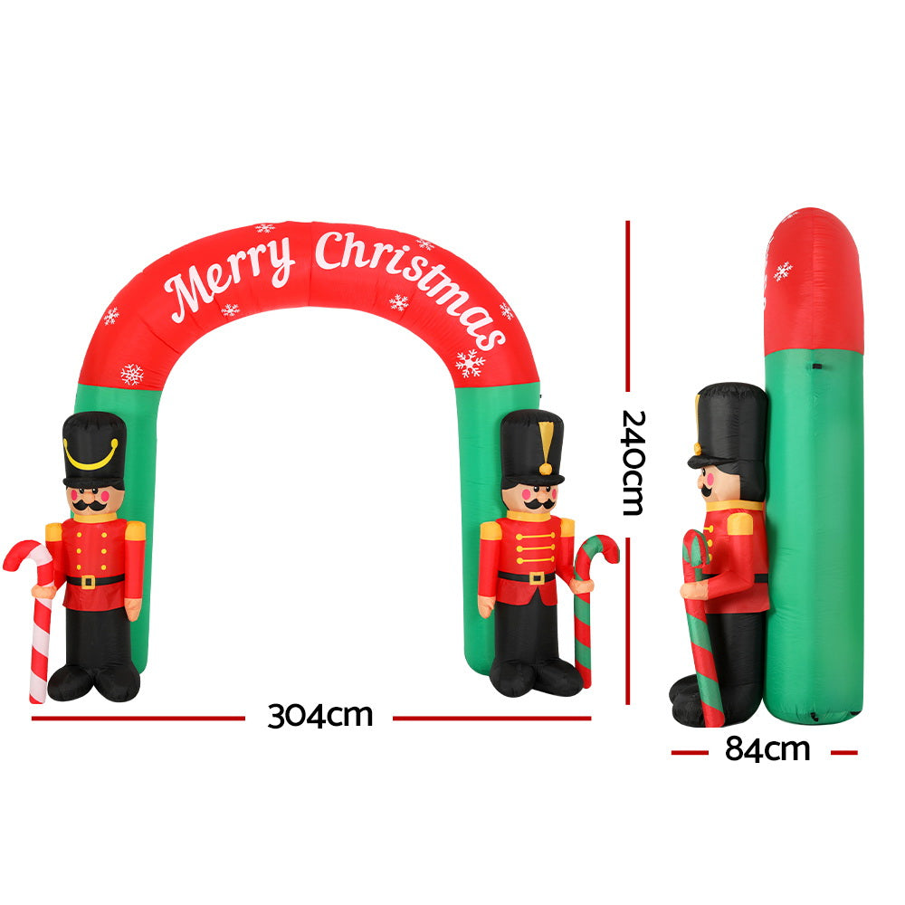Inflatable Nutcracker Archway, 3m