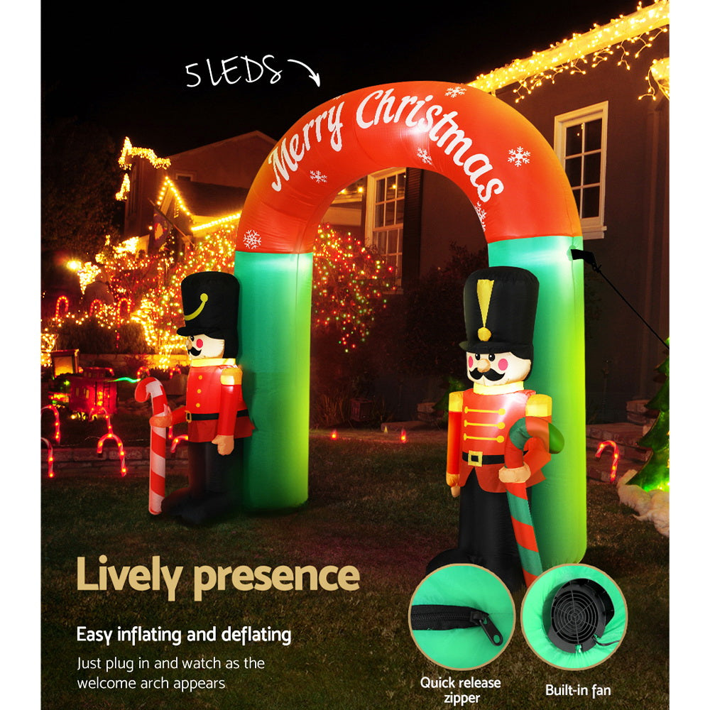 Inflatable Nutcracker Archway, 3m
