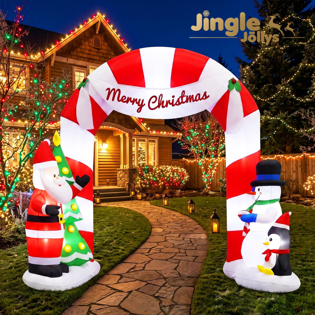 Inflatable Santa Archway, 3m
