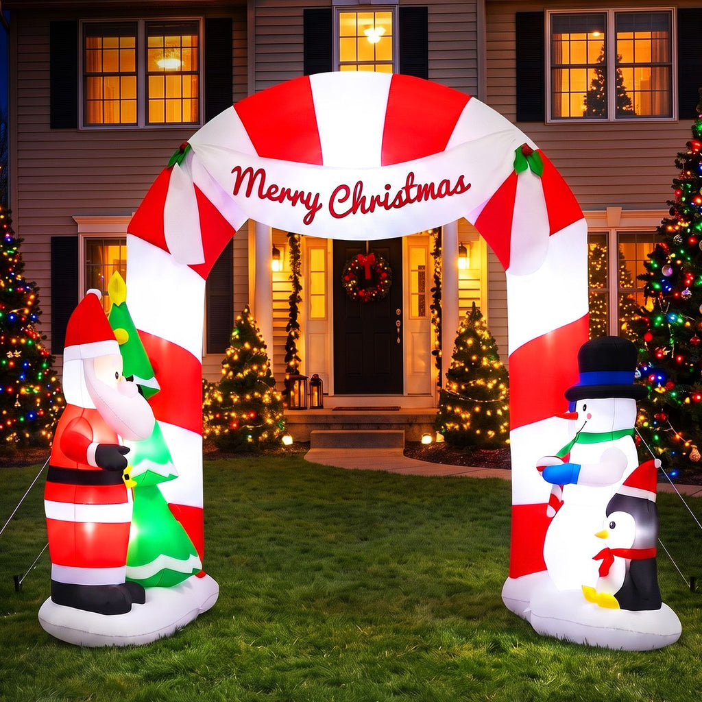 Inflatable Santa Archway, 3m