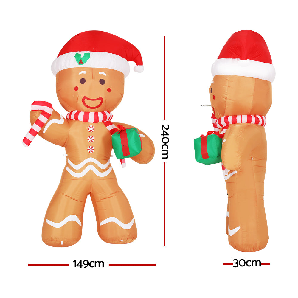 Inflatable Gingerbread Man, 2.4m