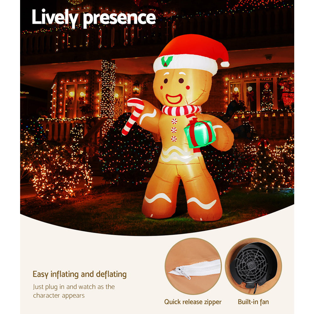 Inflatable Gingerbread Man, 2.4m