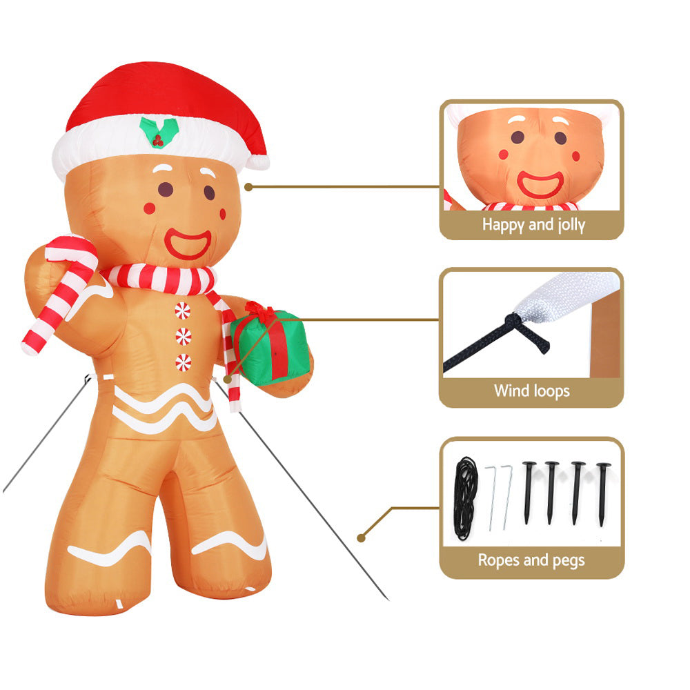 Inflatable Gingerbread Man, 2.4m