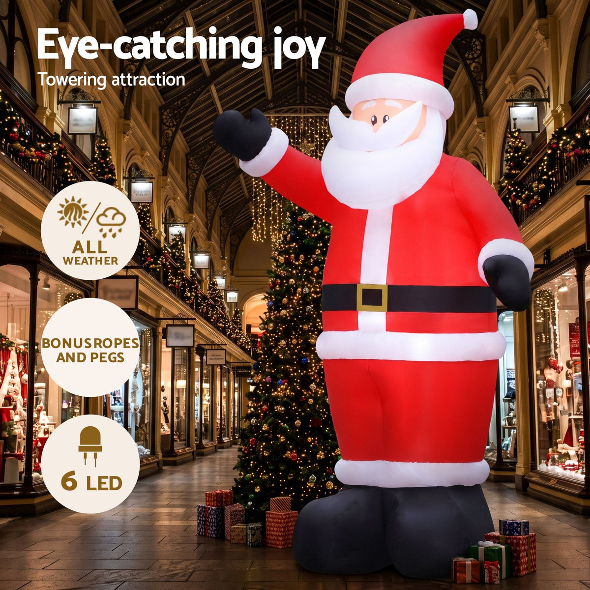Giant Inflatable Santa, 5m