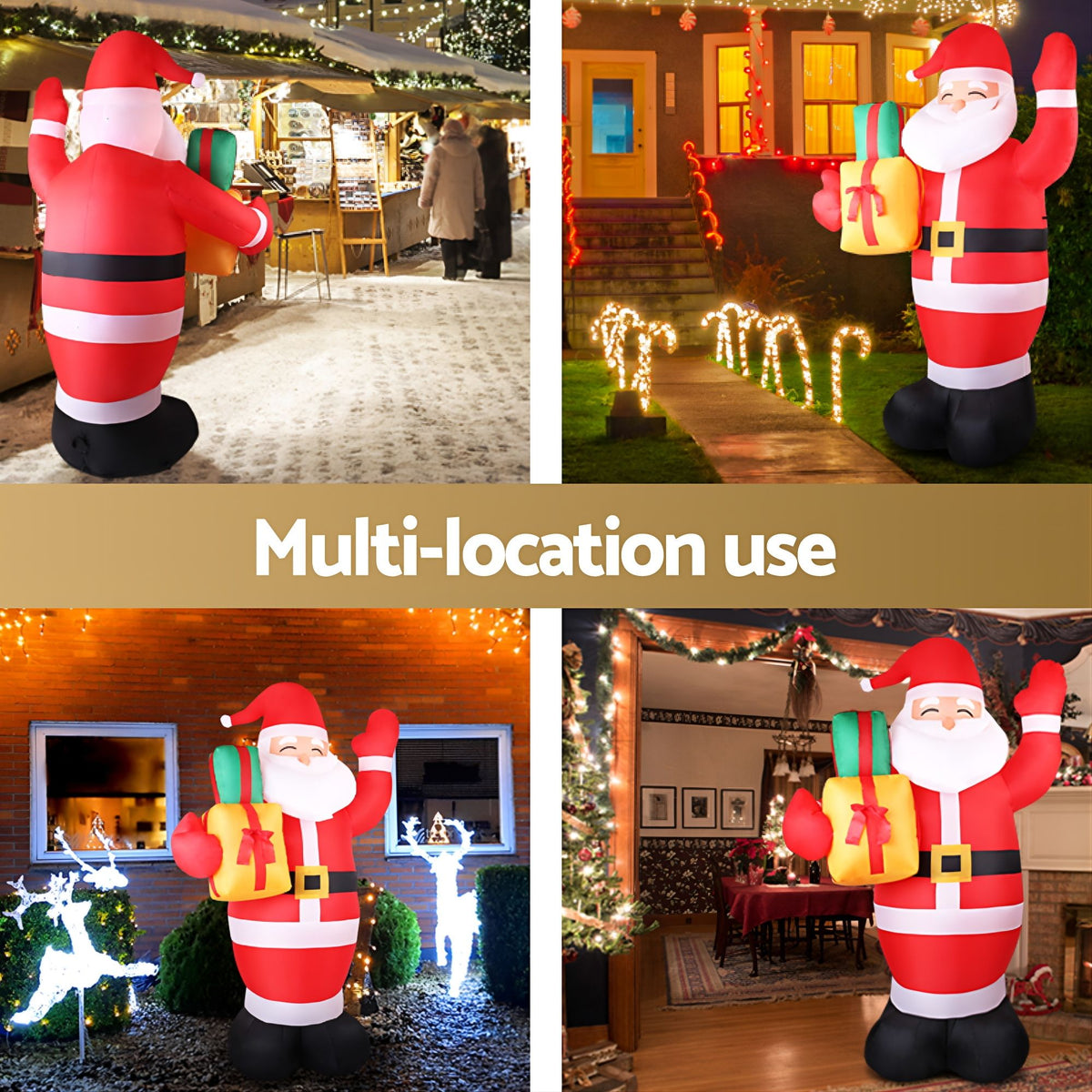 Inflatable Santa, 2.4m