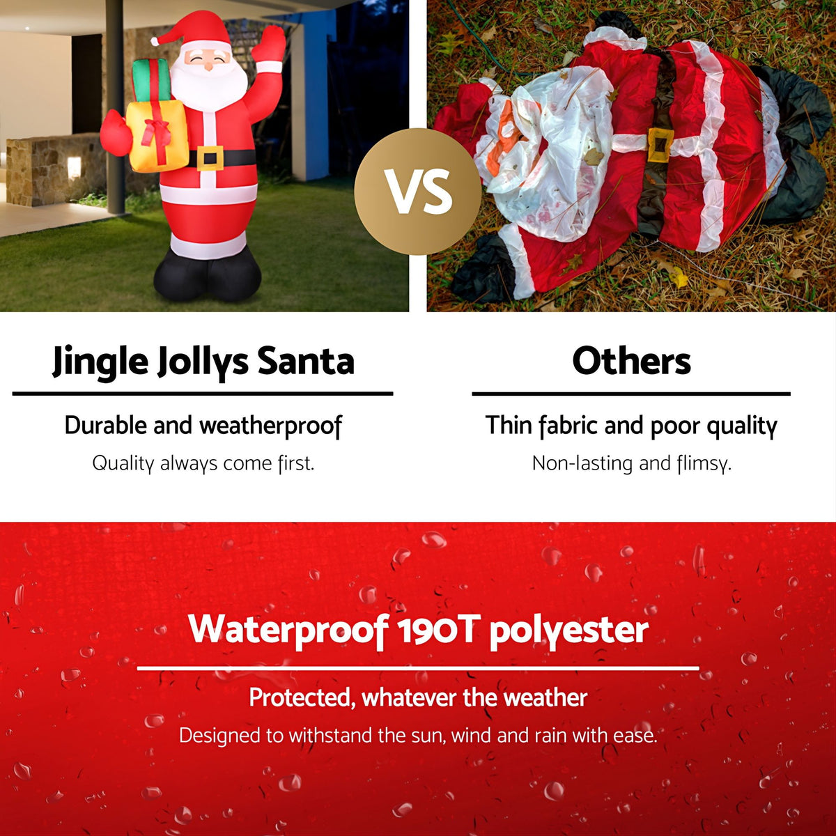 Inflatable Santa, 2.4m