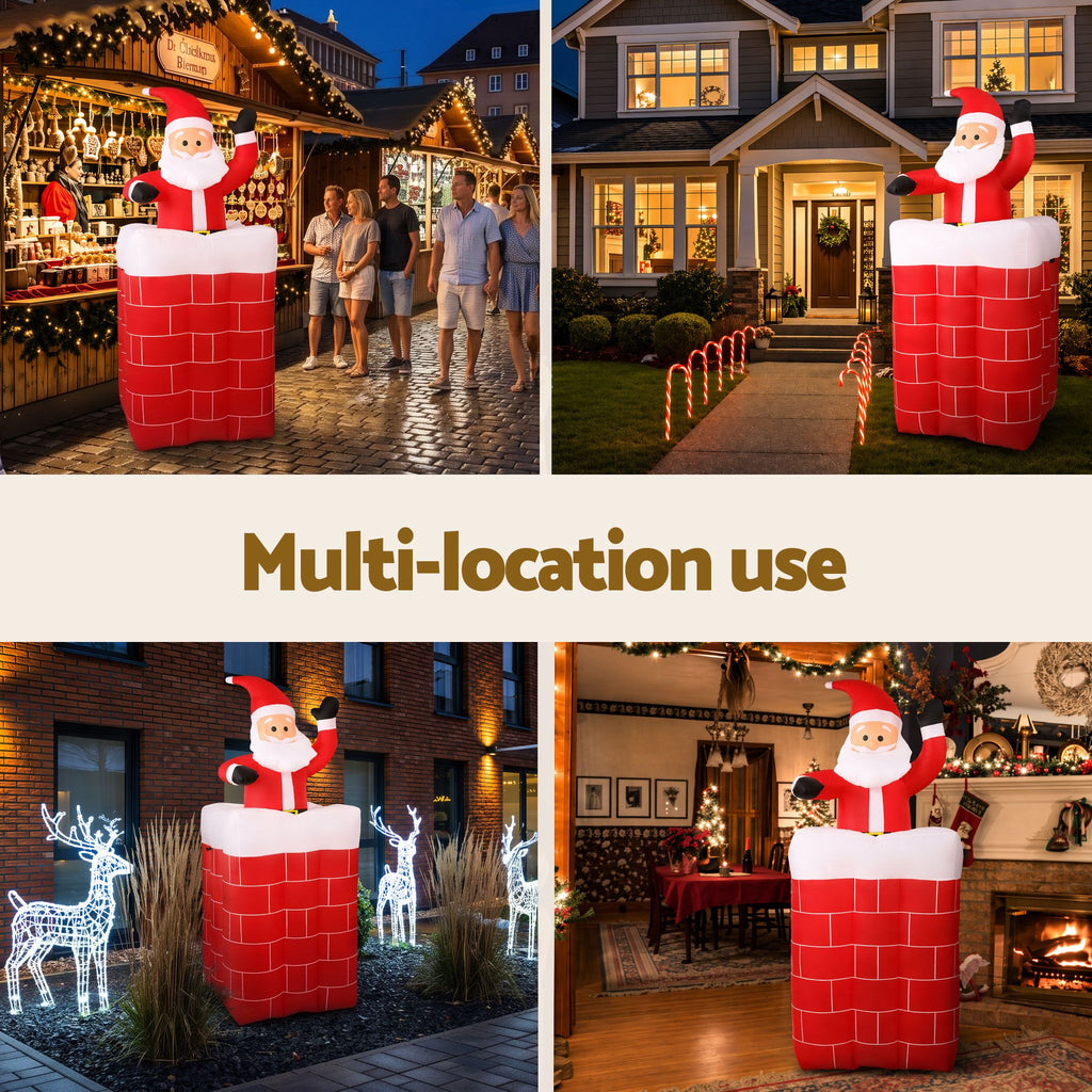 Inflatable Pop-Up Santa, 1.8m