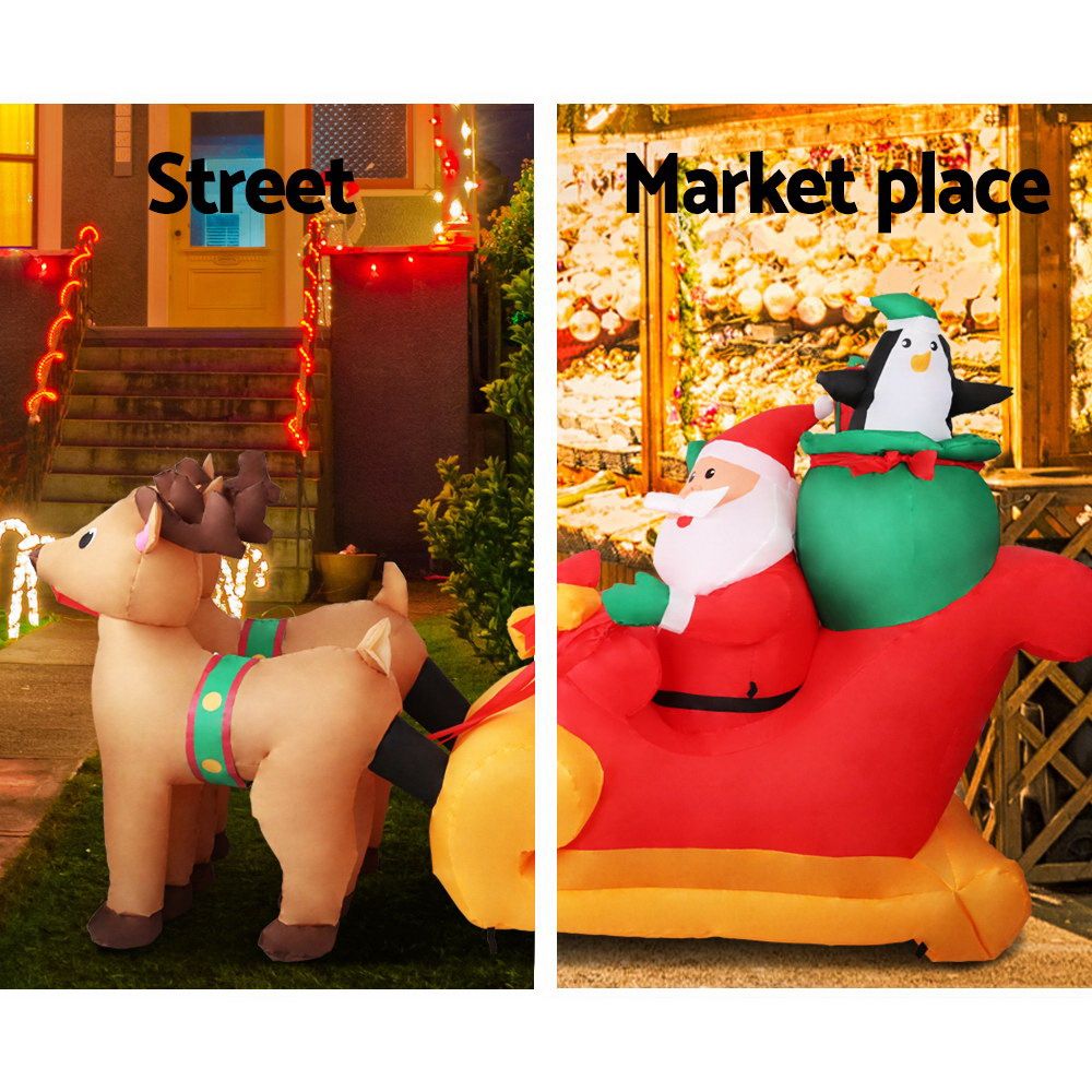 Inflatable Santa's Sleigh, 2.2m