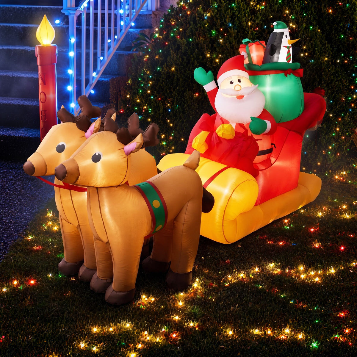 Inflatable Santa's Sleigh, 2.2m