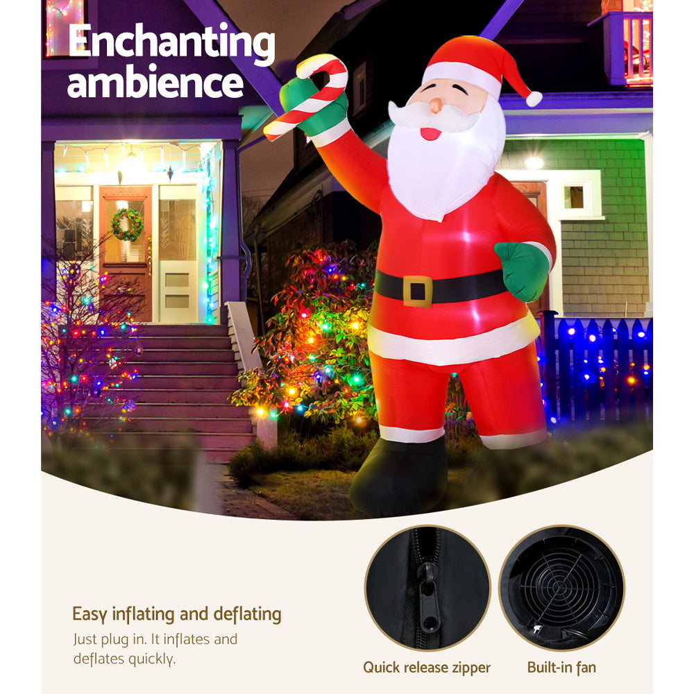 Inflatable Santa, 3m