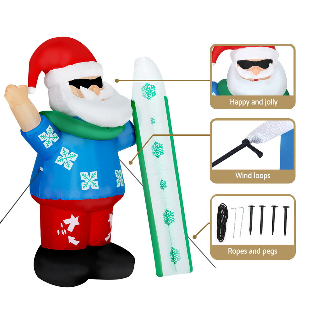 Inflatable Santa, 1.6m