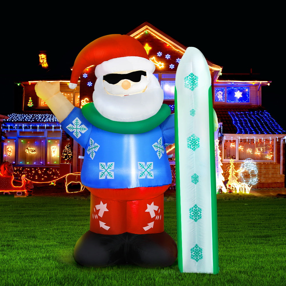 Inflatable Santa, 1.6m