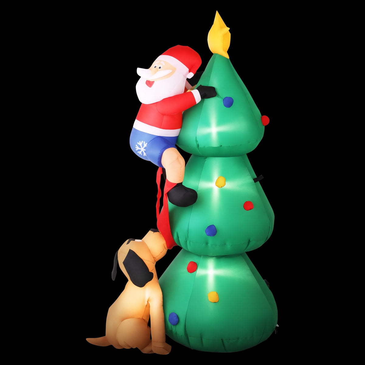 Inflatable Santa Christmas Tree, 1.8m