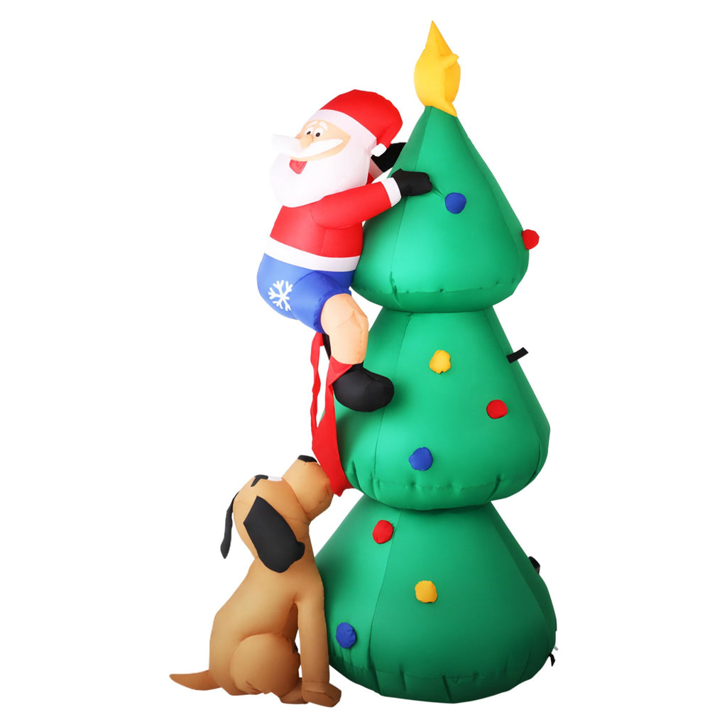 Inflatable Santa Christmas Tree, 1.8m