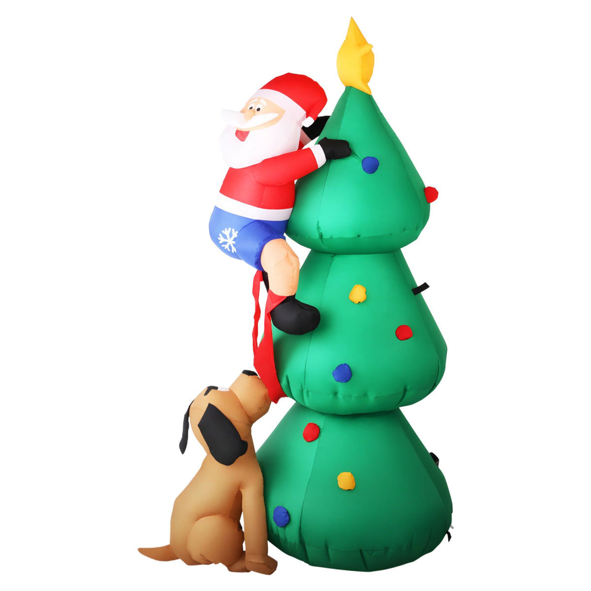 Inflatable Santa Christmas Tree, 1.8m