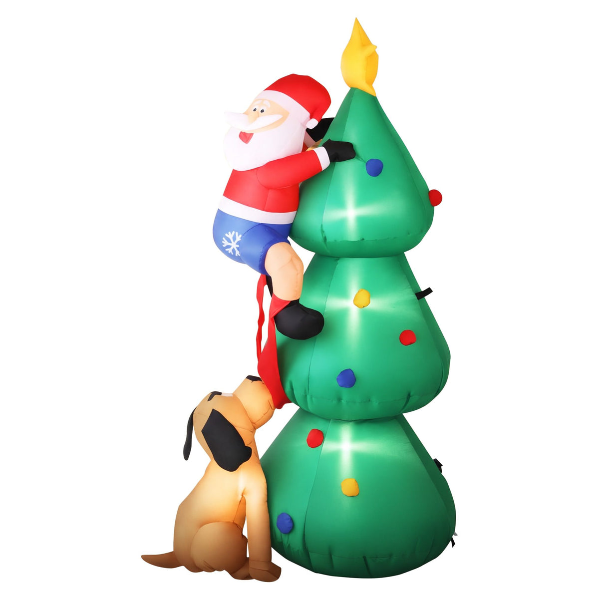 Inflatable Santa Christmas Tree, 1.8m