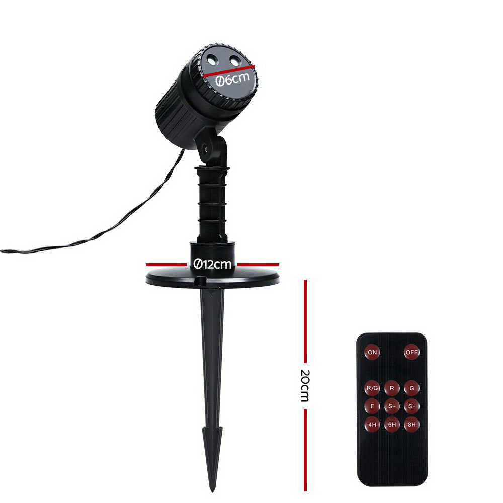 Red and Green Laser Light Projector with Remote