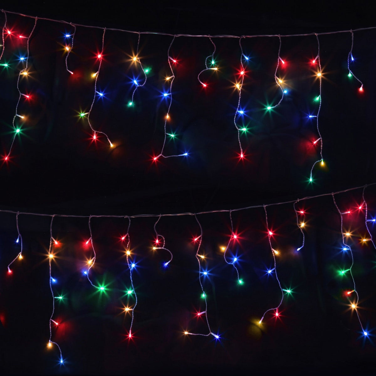 Multicolour Icicle Lights, 20m, 800 LEDs